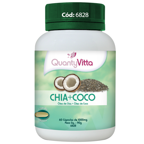 Cápsulas - Óleo de Chia+ Óleo de Coco 60cps